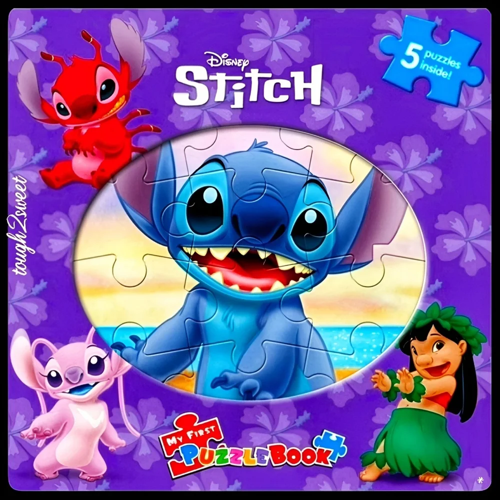 🆕️LAST 1💜DISNEYS STITCH MY FIRST PUZZLE BOOK. FIVE PUZZLES INSIDE!!